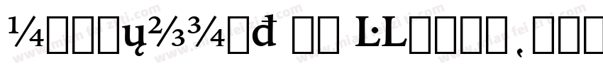 GoudyOISt BT Roman字体转换